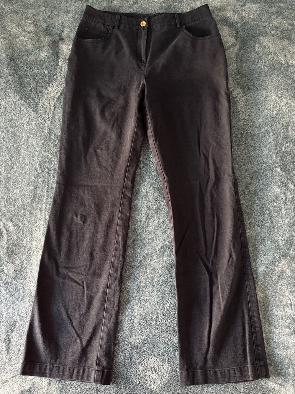St. John Sport Black Straight Leg Lightweight Pants Size 8